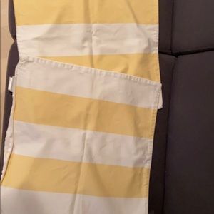 Yellow and white pillow covers
